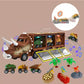 🦖 Dinosaur Car Carrier Playset – Lights, Music & Launching Cars for Kids 🚗
