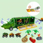 🦖 Dinosaur Car Carrier Playset – Lights, Music & Launching Cars for Kids 🚗