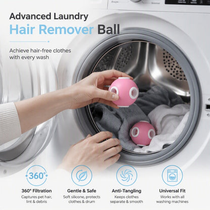 🧺 Laundry Hair Catcher Balls – Remove Pet Hair & Lint While You Wash 🐾