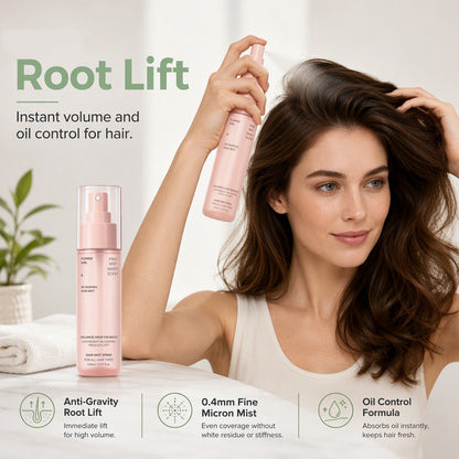 💇 Root Volume Styling Spray – Instant Lift & Oil Control ✨