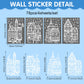 Christmas Village Window Cling Set