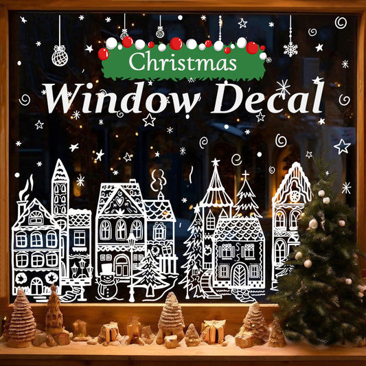 ❄️ Christmas Window Clings – Easy Winter Wonderland Decor