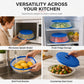 🍽️ 2-in-1 Microwave Food Cover – Splash Guard & Leftover Storage Lid ✨