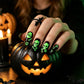 🎃 Halloween Glow Nail Wraps – Waterproof Luminous Gel-Style Manicure ✨