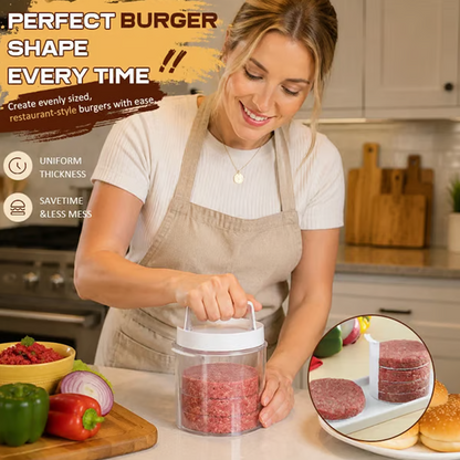 Kitchen Burger Patty Maker with Separator Discs