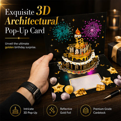 🎂 3D Pop-Up Birthday Card – Surprise Them With Music, Lights & Birthday Magic ✨