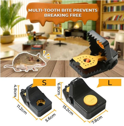 🔥 Black Friday Sale 🐭 Reusable Sensitive Mousetrap – Quick-Set Washable Mouse Trap with Dual-Spring Trigger