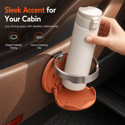 🚗 Foldable Car Door Cup Holder – Add Storage Without Clutter