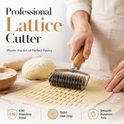🥧 Lattice Pie Crust Cutter – Perfect Pie Crusts Made Easy