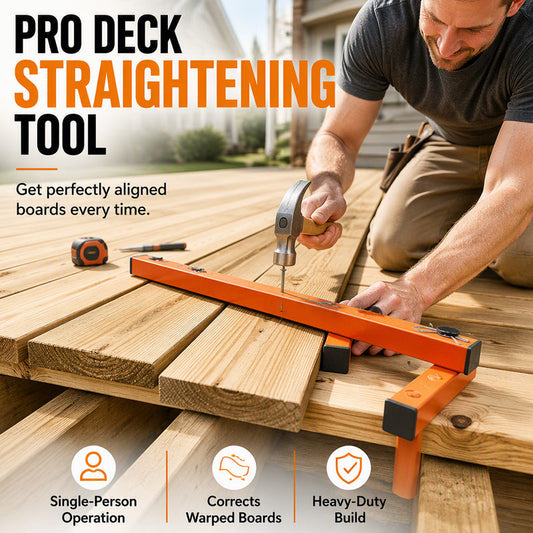 🛠️ Deck Board Straightening Tool – Heavy Duty Lever for Wood Deck Installation