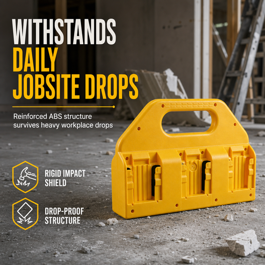 🔋 Power Tool Battery Holder – 6-Slot Double-Sided Portable Organizer