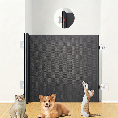 🐾 Retractable Pet Gate – Keep Pets Safe Without Blocking Your Home