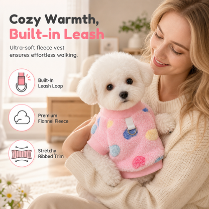 🐶 Dog Vest With Built-In Leash – Warm & Easy to Wear