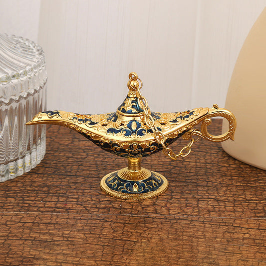 🪔 Vintage Genie Lamp – Magical Decor & Incense Burner