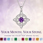 ☘️ Celtic Knot Birthstone Necklace – Personalized Elegance for Every Look