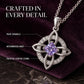 ☘️ Celtic Knot Birthstone Necklace – Personalized Elegance for Every Look