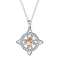 ☘️ Celtic Knot Birthstone Necklace – Personalized Elegance for Every Look