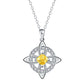 ☘️ Celtic Knot Birthstone Necklace – Personalized Elegance for Every Look