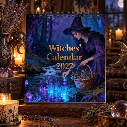 🔮 2027 Witches Calendar – Mystical Fantasy Wall Decor