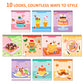 Portable Reusable DIY Sticker Books for Kids