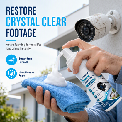📷 Security Camera Lens Cleaner – Foam Cleaner for Clearer Outdoor Camera Views