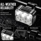 🚴 Dual-Light Bike Safety Set – 180° Visibility & Waterproof Design