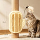 🐱 2-in-1 Cat Self Grooming Brush – Interactive Feather Toy