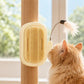 🐱 2-in-1 Cat Self Grooming Brush – Interactive Feather Toy