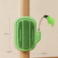 🐱 2-in-1 Cat Self Grooming Brush – Interactive Feather Toy