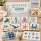 🌊 Ocean Sea Glass Mosaic Kit – Creative DIY Coastal Home Decor