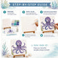 🌊 Ocean Sea Glass Mosaic Kit – Creative DIY Coastal Home Decor