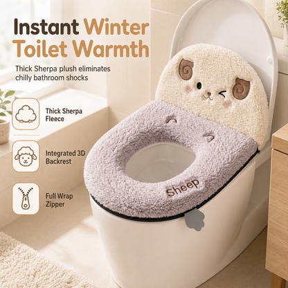 🚽 Plush Toilet Seat Cover – Soft & Comfortable