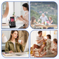 📱 4-in-1 Phone Speaker Stand – Wireless Audio & RGB Light