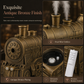 🚂 Vintage Train Diffuser – Mist Rings & Cozy Flame Light