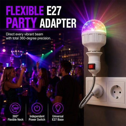 RGB LED Rotating Crystal Magic Ball Stage Light