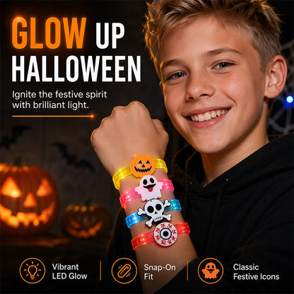 🎃 Halloween LED Bracelet – Glowing Party Accessory