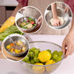 🥣 304 Stainless Steel Mixing Bowl – Strain, Mix & Cook