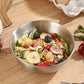 🥣 304 Stainless Steel Mixing Bowl – Strain, Mix & Cook