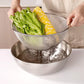 🥣 304 Stainless Steel Mixing Bowl – Strain, Mix & Cook