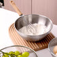 🥣 304 Stainless Steel Mixing Bowl – Strain, Mix & Cook
