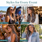 💇‍♀️ Colorful Hair Highlight Extensions – Instant Color Without Dyeing