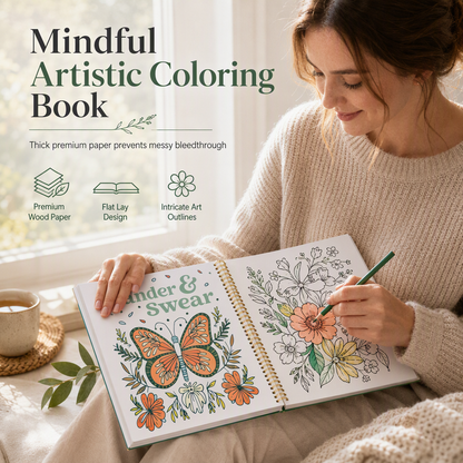Cute Adult Coloring Book