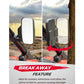 UTV Rearview Side Mirrors with Break-Away Foldable Design