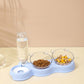 🐾 3-in-1 Pet Feeding Station – Food Bowls & Automatic Water Dispenser