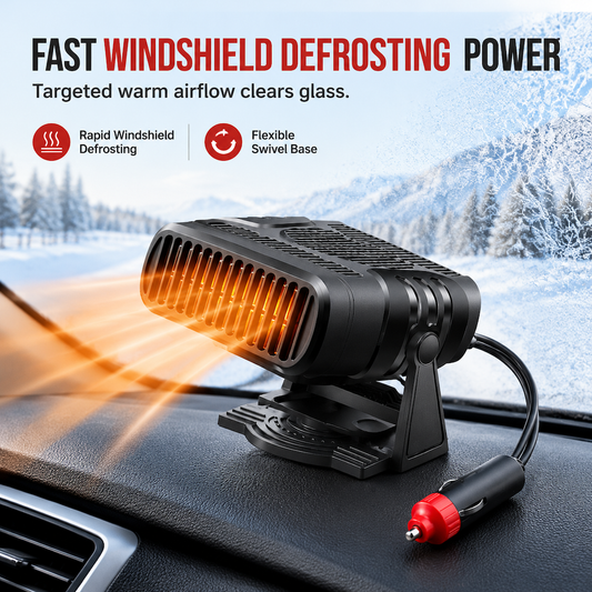 🚗 Car Windshield Defroster – Adjustable Warm-Air Window Heater
