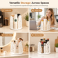 ☕ 360° Rotating Cup Organizer – 4-Compartment Countertop Storage Carousel