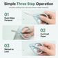 ✂️ Retractable Pocket Scissors – Compact Sliding Craft Scissors with Cap-Free Storage