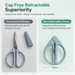 ✂️ Retractable Pocket Scissors – Compact Sliding Craft Scissors with Cap-Free Storage