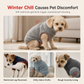 🐶 Plush Striped Dog Vest – Cozy Sleeveless Pet Jacket for Cool-Weather Comfort
