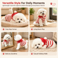 🐶 Plush Striped Dog Vest – Cozy Sleeveless Pet Jacket for Cool-Weather Comfort